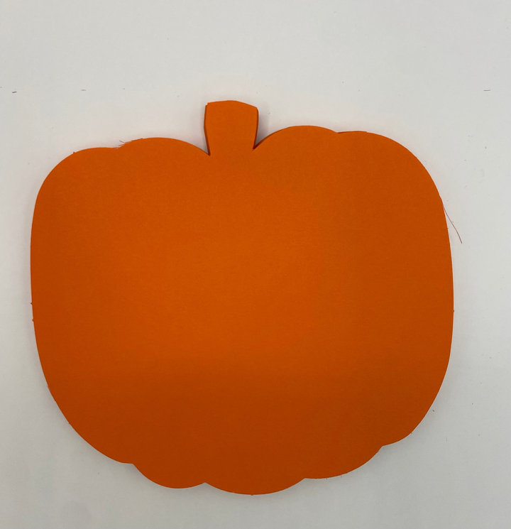 Large Single Color Cut-Out Orange Pumpkin - 10