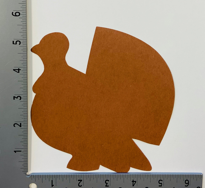 Large Single Color Cut-Out Turkey - 2