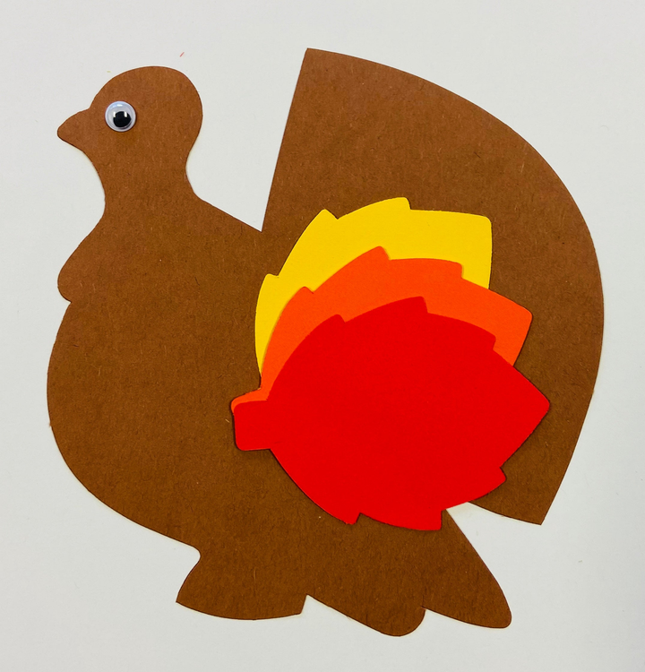 Large Single Color Cut-Out Turkey - 3