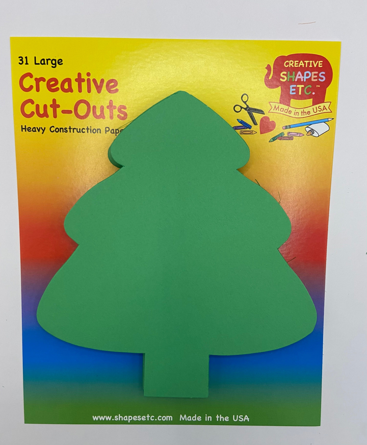 Large Single Color Cut-Out Evergreen - 5