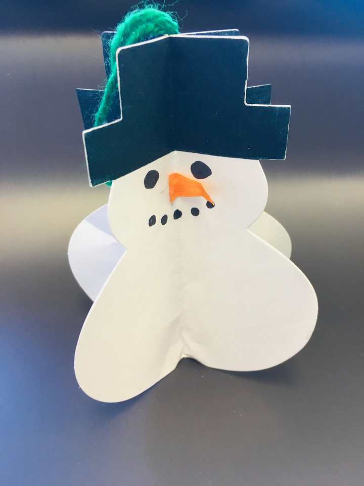 Large Single Color Cut-Out Snowman - 4