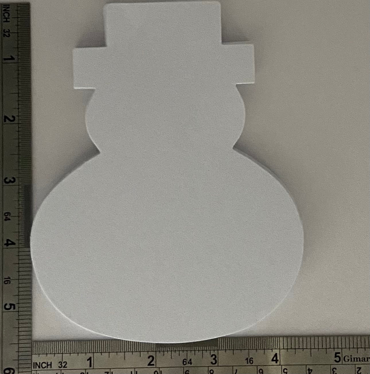 Large Single Color Cut-Out Snowman - 8