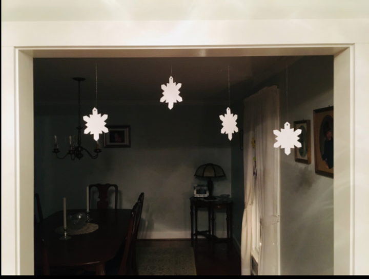 Large Single Color Cut-Out Snowflake - 6