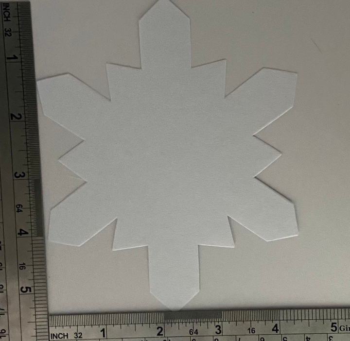 Large Single Color Cut-Out Snowflake - 7