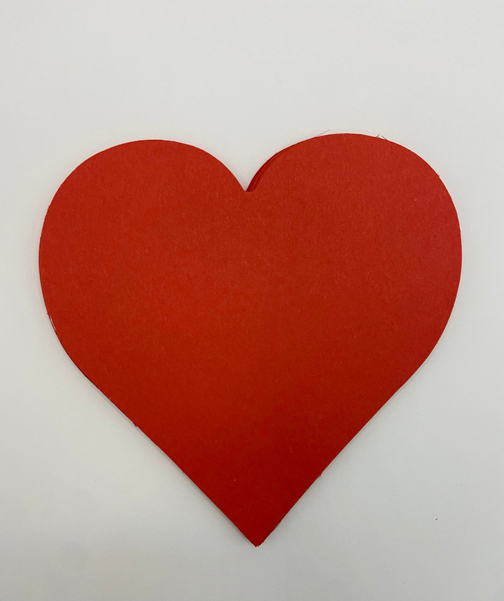 Large Single Color Cut-Out Heart - 8