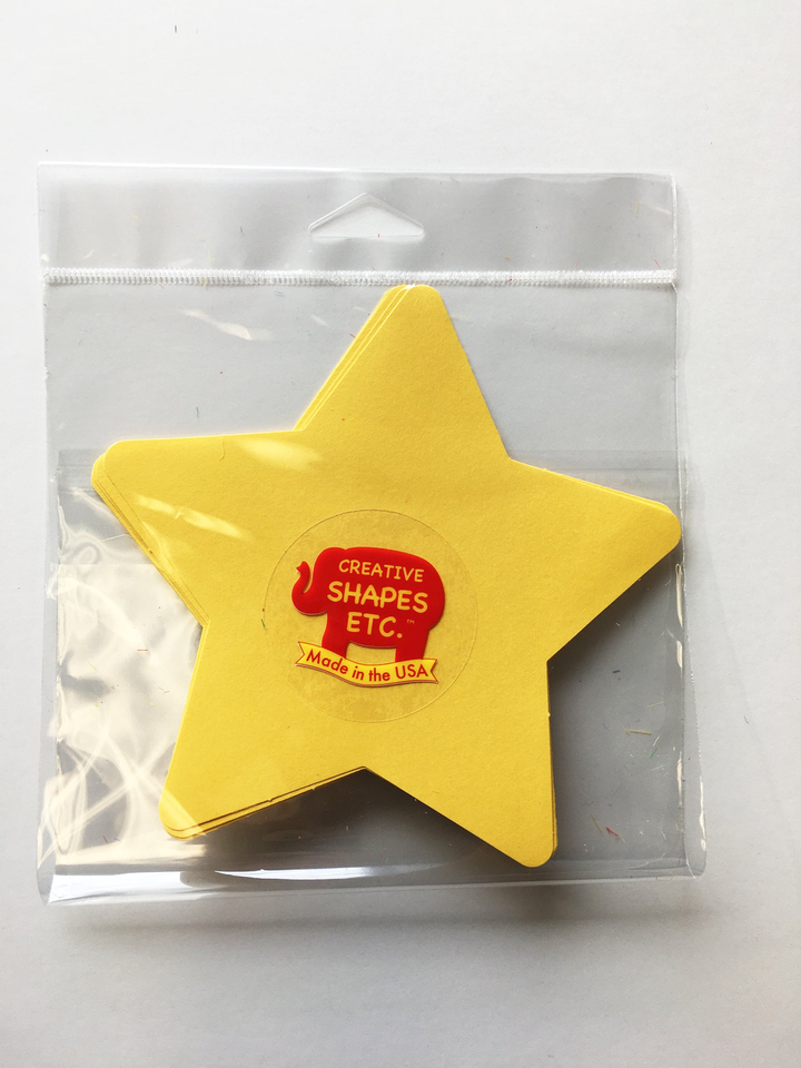 Star Large Single-Color Creative Cut-Outs - 3