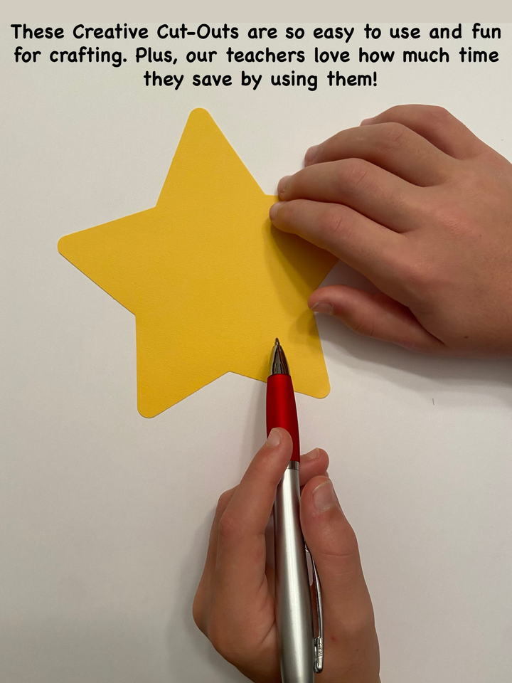 Star Large Single-Color Creative Cut-Outs - 10