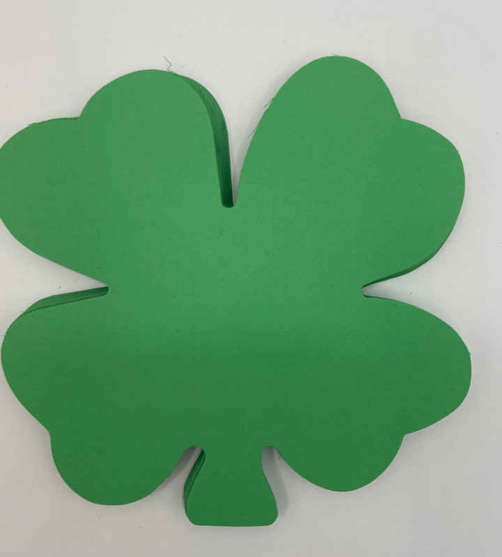 Large Single Color Cut-Out Four Leaf Clover - 7