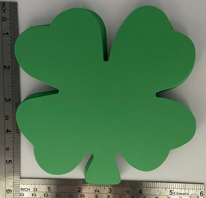 Large Single Color Cut-Out Four Leaf Clover - 8