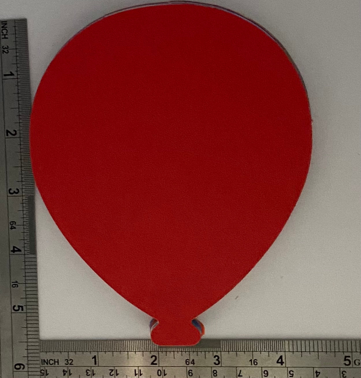 Large Single Color Cut-Out Balloon - 6