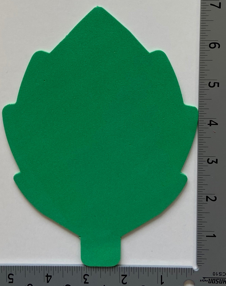 Large Single Color Cut-Out Green Leaf - 2