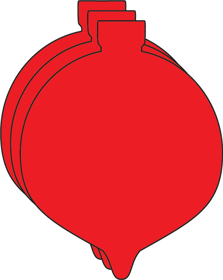 Large Single Color Cut-Out Ornament