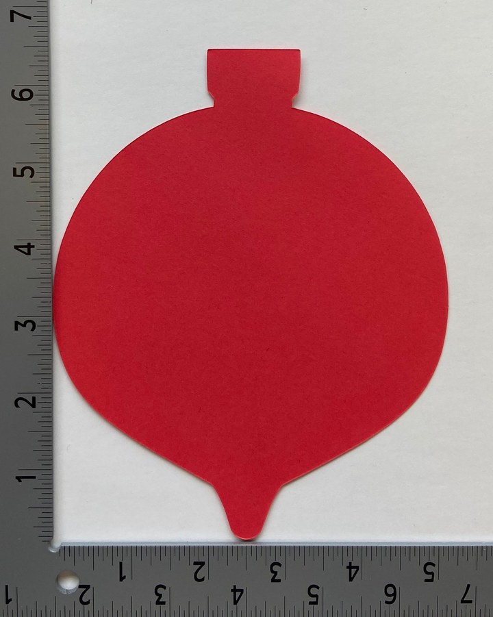 Large Single Color Cut-Out Ornament - 3