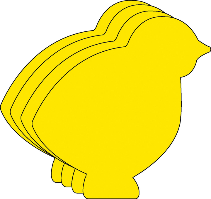 Large Single Color Cut-Out Chick