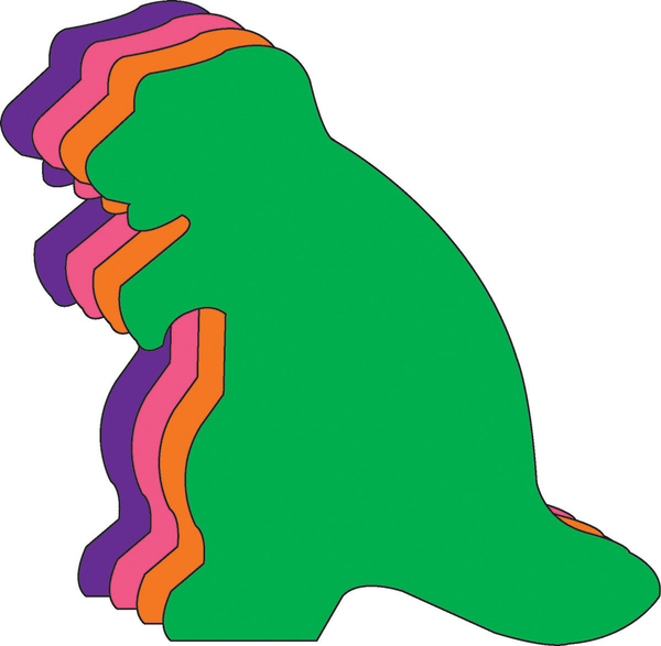 Dinosaur Assorted Color Creative Cut-Outs 5.5"