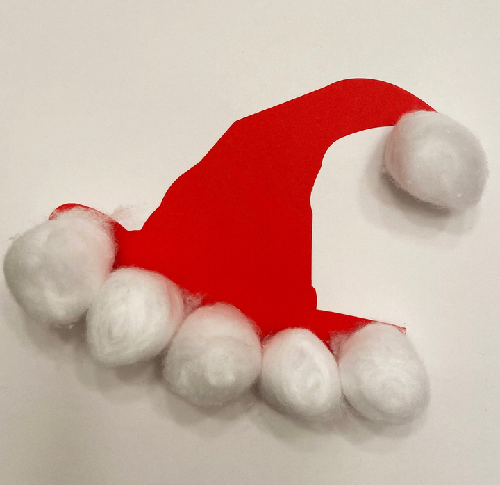 Santa Hat Small Single Color Creative Cut-Out - 2