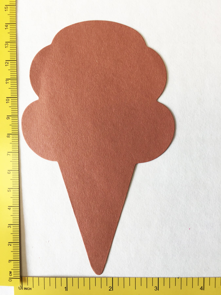 Neapolitan Ice Cream Cone Large Tri-Color Creative Cut-Outs - 3