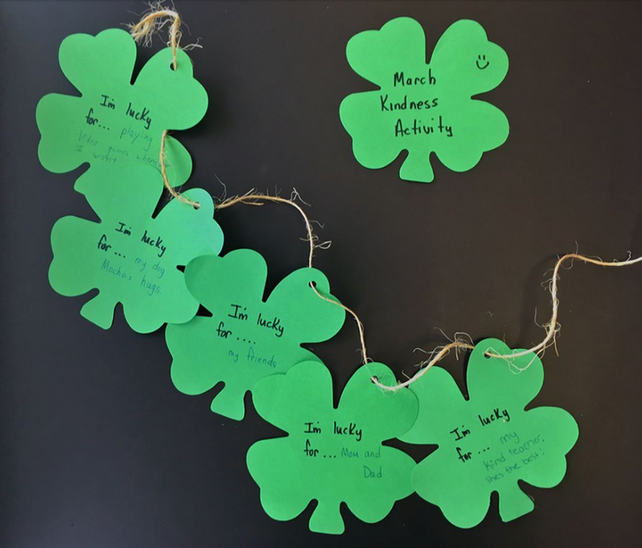 Four Leaf Clover Assorted Color Creative Cut-Outs 3" - 3