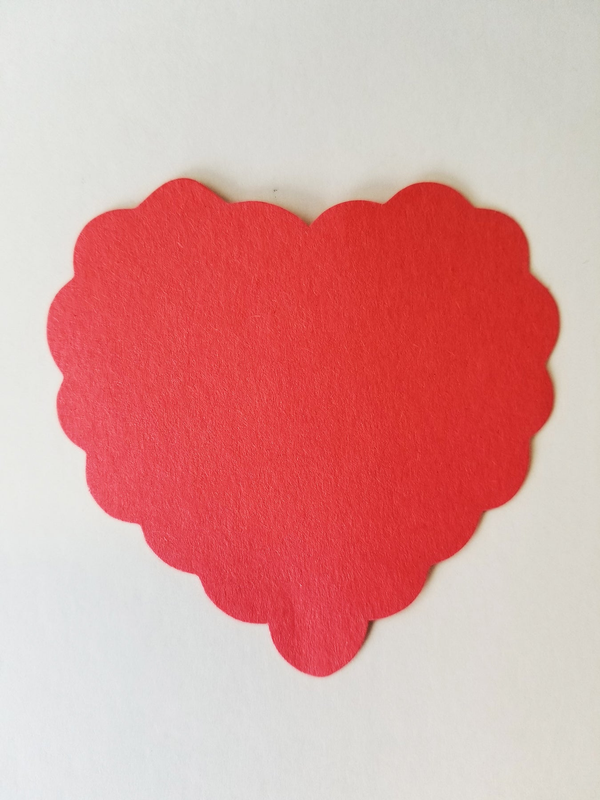 Scalloped Heart Assorted Color Creative Cut-Outs 3"