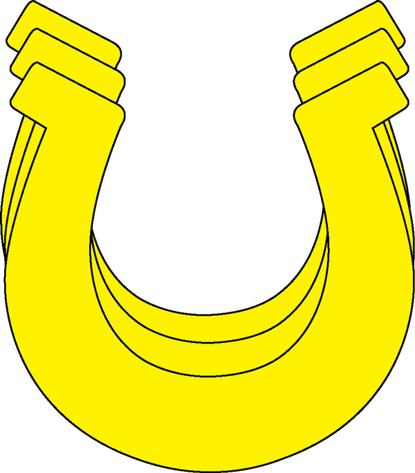 Horseshoe Single Color Creative Cut-Outs 3"