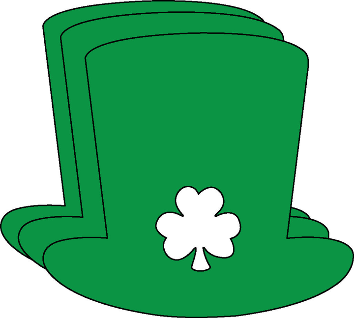 Irish Hat Single Color Creative Cut-Outs 3"