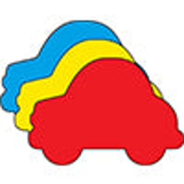 Car Tri-Color Creative Cut-Outs 5.5"