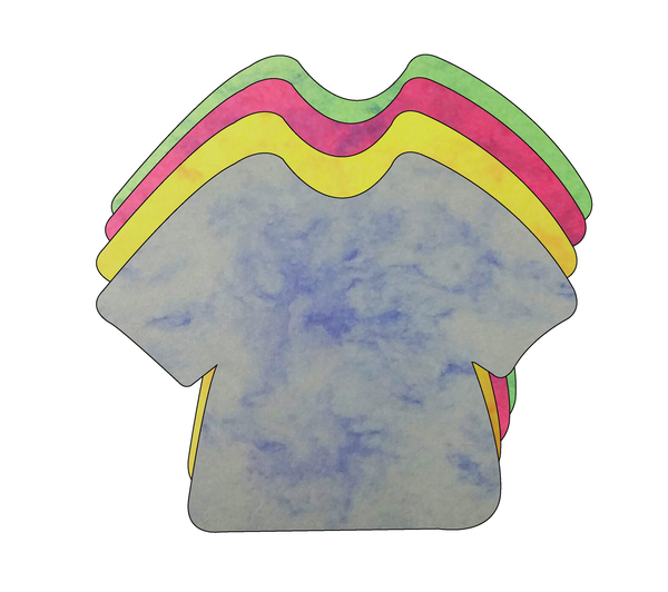 T-Shirt Marble Assorted Color Creative Cut-Outs