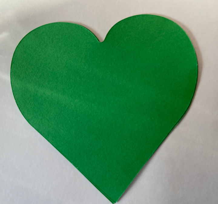 Large Single Color Cut-Out St. Patrick's Day Heart