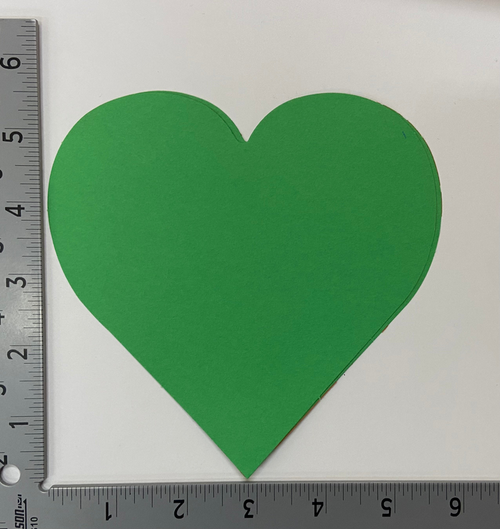 Large Single Color Cut-Out St. Patrick's Day Heart - 2