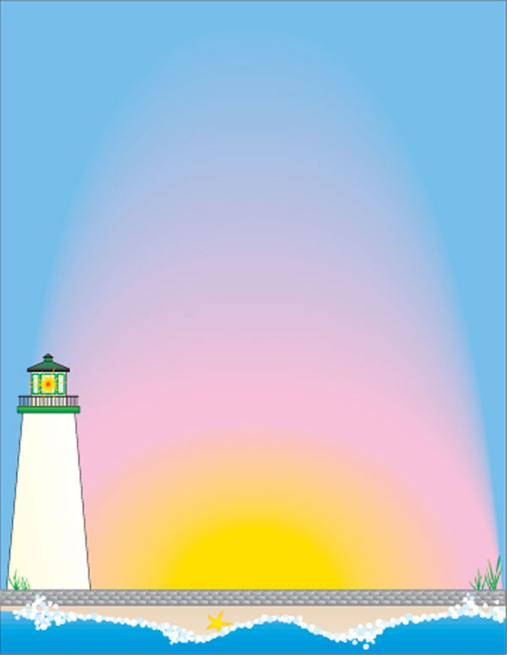 Designer Paper Lighthouse