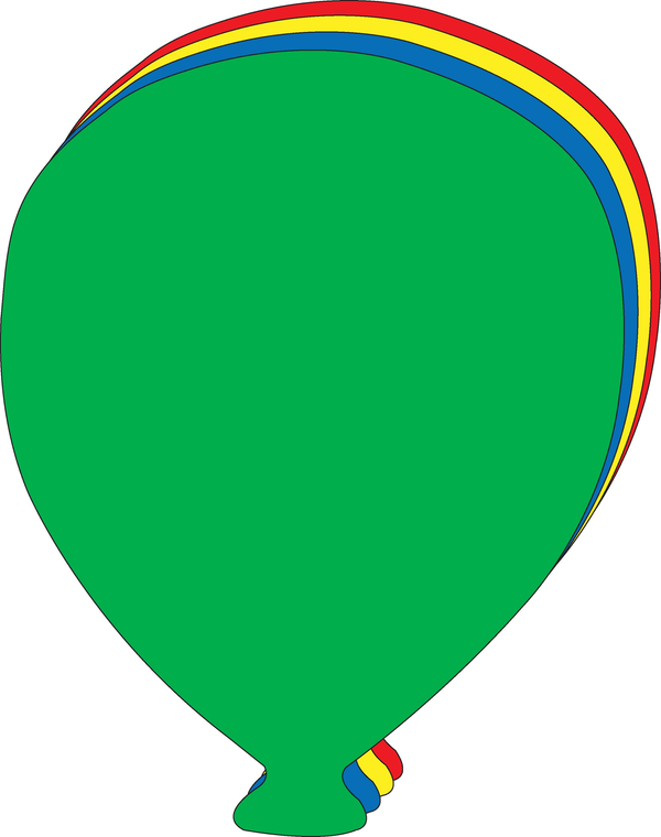 Super Cut-Outs Assorted Color Balloon