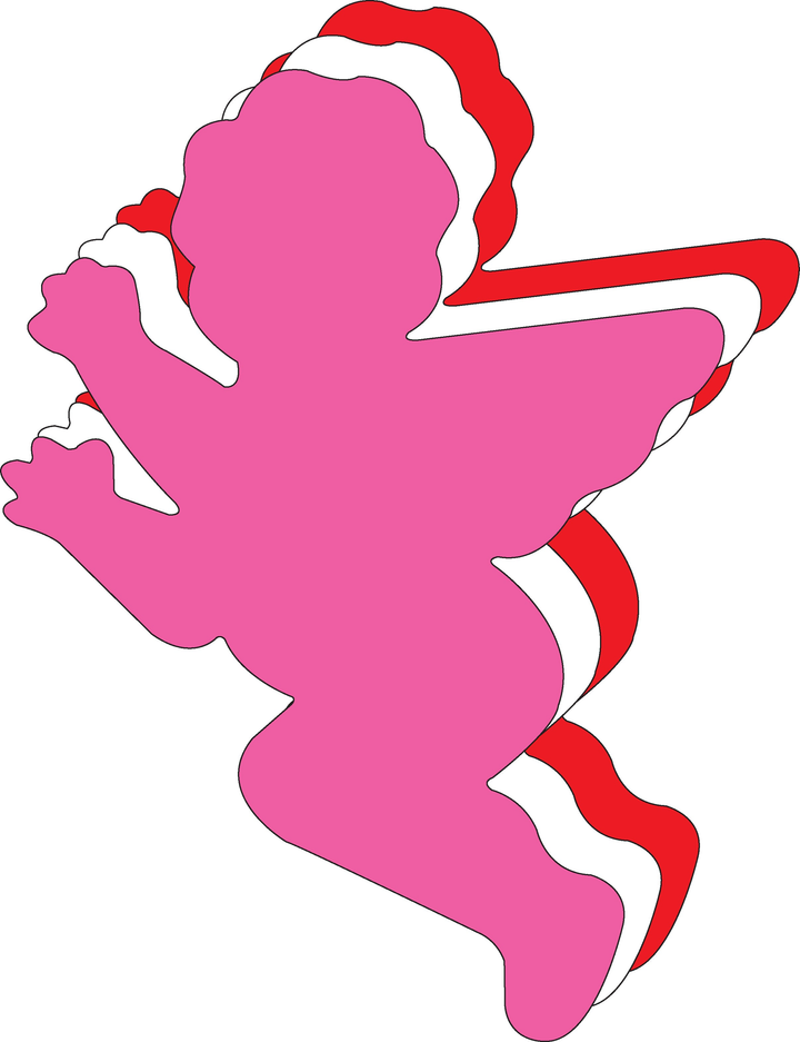 Cupid Tri-Color Super Cut-Outs