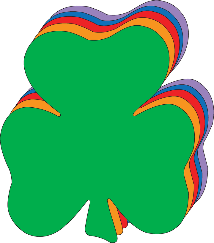 Shamrock Assorted Color Super Cut-Outs