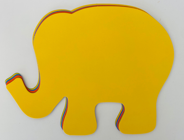 Elephant Assorted Color Super Cut-Outs