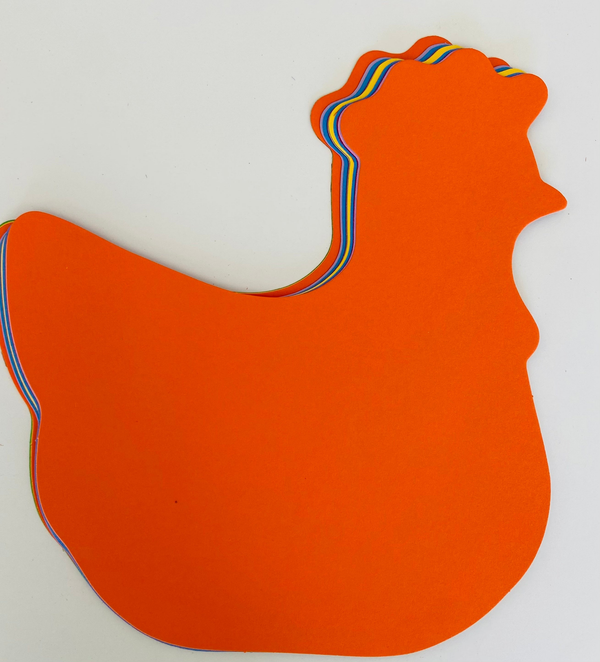 Hen Assorted Color Super Cut-Outs