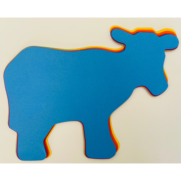 Cow Assorted Color Super Cut-Outs