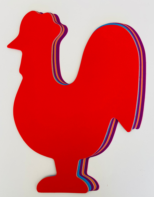 Rooster Assorted Color Super Cut-Outs