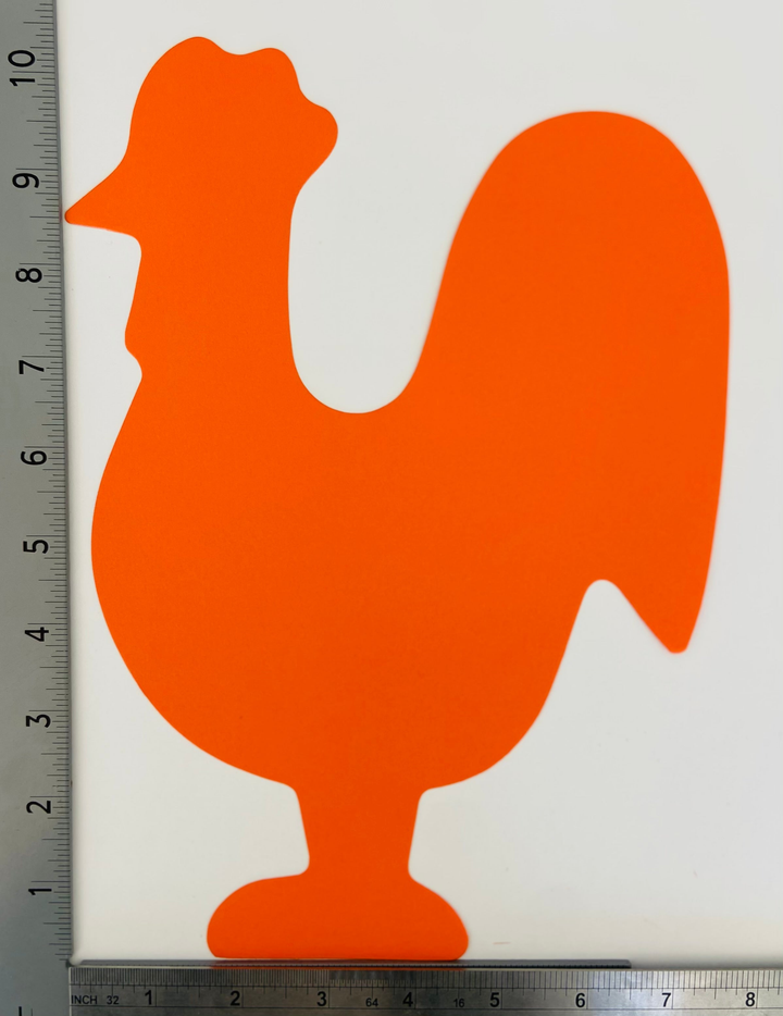 Rooster Assorted Color Super Cut-Outs - 2