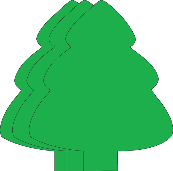 Evergreen Tree Single Color Super Cut-Outs