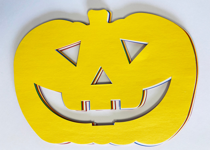 Jack O Lantern Assorted Color Super Cut-Outs - 3