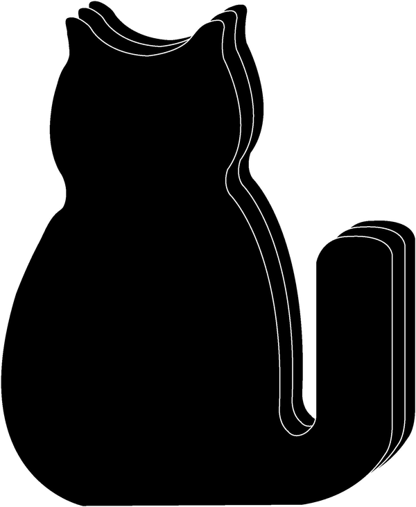 Halloween Black Cat Single Color Super Cut-Outs