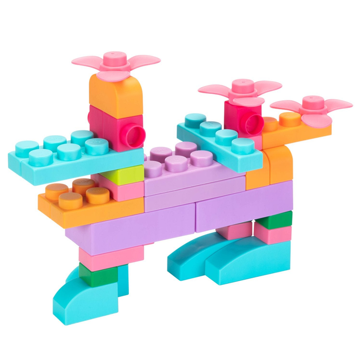 UNiPLAY Soft Building Blocks Plus Series 80pcs Pastel Color (#UN40802) - 3