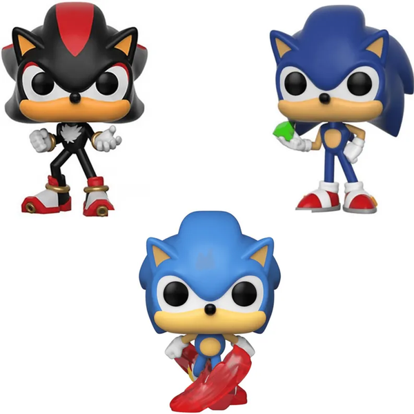 Sonic The Hedgehog Pop Vinly Figure Collection Bundle 3 pc