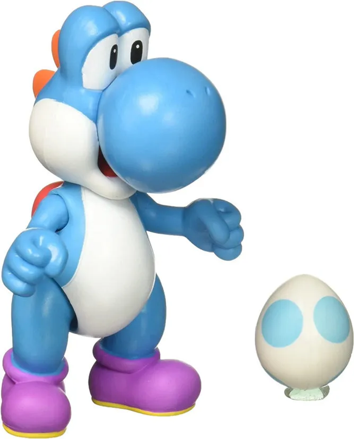 SUPER MARIO 4-Inch Action Figures Collection Light Blue Yoshi