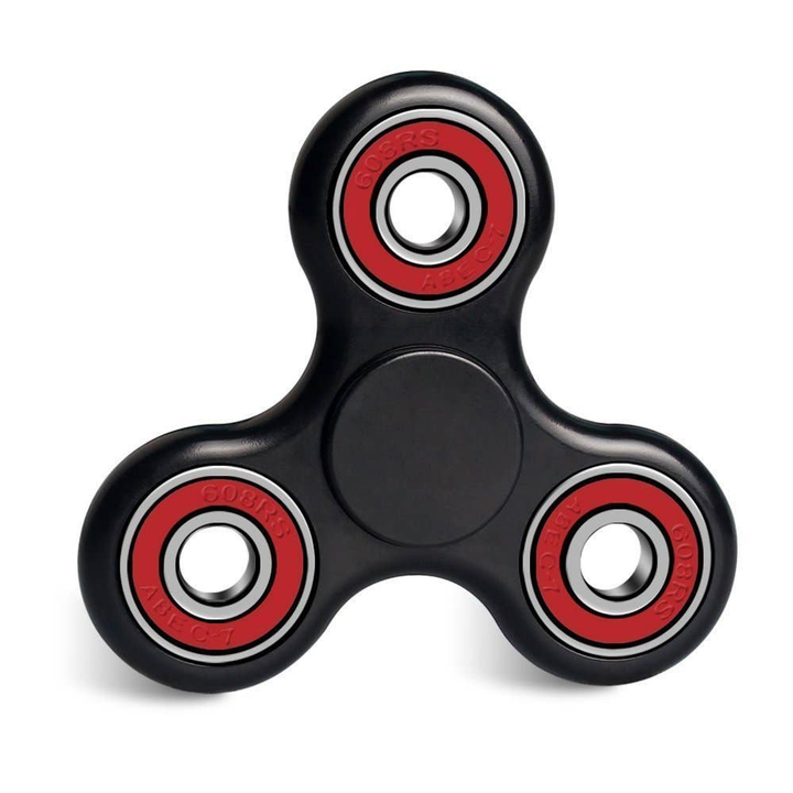 High Performance Spin-R Fidget Play Stress-Relief Spinner Black/Red