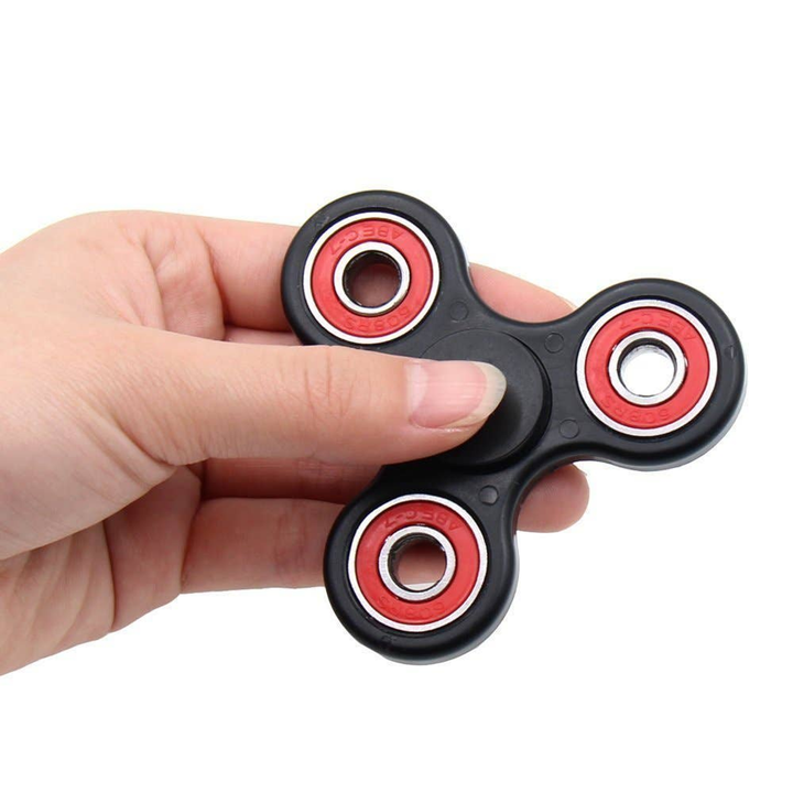 High Performance Spin-R Fidget Play Stress-Relief Spinner Black/Red - 3