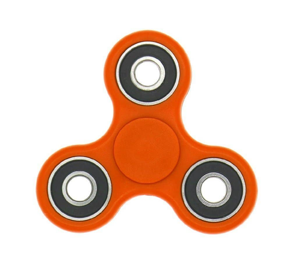 High Performance Spin-R Fidget Play Stress-Relief Spinner Orange/Blk