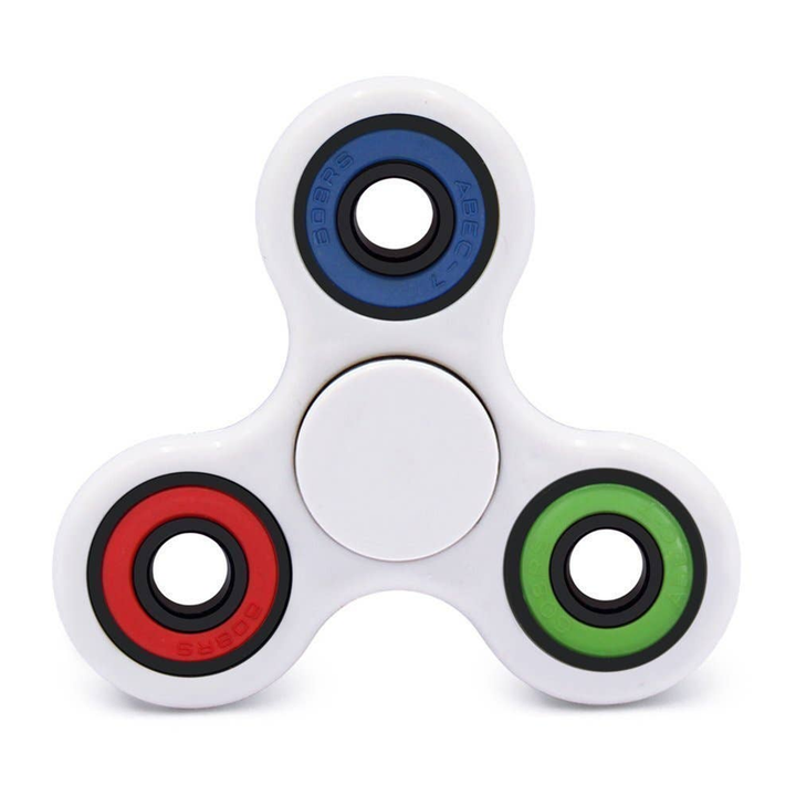 High Performance Spin-R Fidget Play Stress-Relief Spinner White