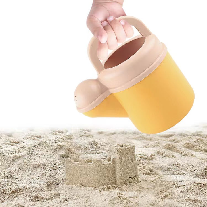 Children Beach Toy Wheat Straw Beach Bucket Set With Sand Sand Dredging Tools Outdoor Toy - 4