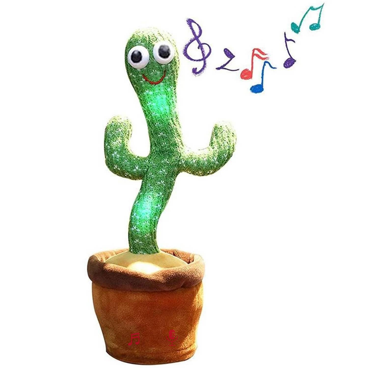 Dancing Cactus Mimicking Toy, USB Rechargeable, 120 Songs - 2